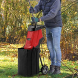 15 Amp Electric Wood Chipper - 4000 RPM, 1.77" Max Diameter, 151 Reduction Rate with 12-Gallon 89409897