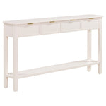 ZUN U_STYLE Contemporary High-Quality Entryway Console Table with 4 Spacious Drawersm,1 Practical Bottom N711P218638K