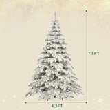 ZUN 7.5ft Artificial Christmas Tree with 400 LED Lights and 1050 Bendable Branches, Christmas Tree 58107063