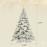 ZUN 7.5ft Artificial Christmas Tree with 400 LED Lights and 1050 Bendable Branches, Christmas Tree PX307763AAK