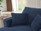 Indoor Single Chaise Sofa, Modern Corduroy Upholstery, No Assembly Required,Comfy Sleeper for Living W2339P477807