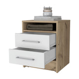 Philadelphia Nightstand, Two Drawers, Concealed Shelf B128P148786