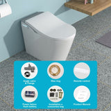 Smart Toilet with Bidet Built in, Auto Open & Close, Elongated Heated seat, Foot Sensor Flush, LED W1243P203356