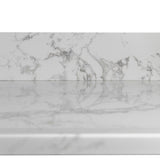 Montary 43x22 inch bathroom stone vanity top engineered stone carrara white marble color with W50921985