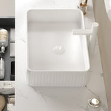 VEDO 30" Artificial Marble Counter Top, no Sink no Cabinet, Carrara White W2615P251865
