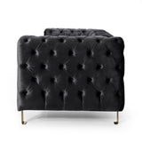 Mirod Comfy 3-seat Sofa with Tufted Back and Arm, Modern for Living Room 69439.00BLK