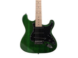 ST Stylish Electric Guitar with Black Pickguard Green 04945098