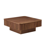 35.43 Inch Modern Handcraft Drum Table Square Table for Living Room,Lift Top Wooden W2582P340812