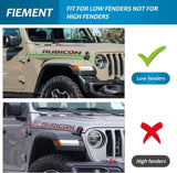 Front & Rear Fenders Compatible with 2020-2026 Jeep Wrangler Gladiator JT Sport & Willys W2801P235731