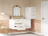 Wall Mounted Floating Cabinet, 12inch Side Cabinet with Drawers, Mutifunctional Cabinet for N710P324099K