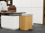 13 Gallon 50L Kitchen Foot Pedal Operated Soft Close Trash Can - Stainless Steel Ellipse Bustbin W1550P154901