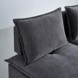 Modern Upholstered Chair Leisure Sofa Lounge Chair Removable Pillow - Armless Accent Chair for W1765P190109