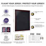 Shirt Display Frame With UV Resistant Acrylic and Hanger, Wall Mounted Baseball Basketball Football 20895616