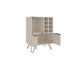 Bar Cabinet Gassville, Living Room, White Washed Oak B092P228576