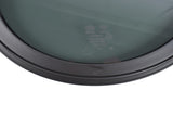 Round Fixed RV Window 12" Tinted Window for RV Camper Caravan with Trim Ring Fit for 1-5/8" 66387046