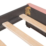 Upholstered Daybed with 2 Storage Drawers Twin Size Sofa Bed Frame No Box Spring Needed, Linen WF299017AAH