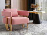 TS Modern decorative chair, living room side chair with gold metal legs, no wheels, suitable for 56063728