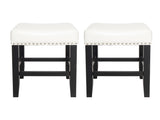 26-inch Backless Warm-toned ivory Leather Counter Stool 74493.00IVR