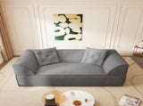 3-in-1 Convertible Sofa Bed, 79.5" Modern Deep Seat Couch with 2 Pillows, 3-Seater Sofa, Sparkling W3219P369308