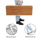 136*85.5*67cm 50kg Aluminum Alloy Table And Chair One Piece Camping One Piece Table And Chair Wood 07855619