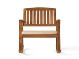 Acacia Wood Patio Outdoor Rocking Chair with cushions for Garden, Lawn, Backyard, Pool, 89125629