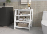 White Freestanding Bathroom Shelf with Open Storage B062P252188