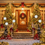 6PCS Set 4" Christmas Ball Ornaments Cream Ruffle Hangingations for Xmas Tree Holiday Home 05858806