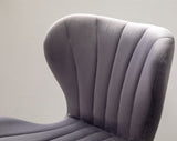 Ellston Upholstered Adjustable Swivel Barstools in Gray, Set of 2 T2574P165084