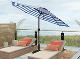 Outdoor 9ft Patio Umbrella with Crank Handle and Push Button Tilt, Outdoor Market Umbrella with 8 26713465