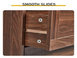 Bathroom Tall Cabinet with 2 Drawers and 2 Doors Made of MDF with Melamine Finish Storage Locker 67646189