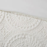 Twin Embroidered Medallion Faux Fur Ultra Plush Comforter Mini Set B03597032