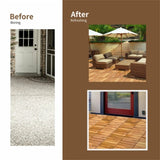 27 multifunctional outdoor floor tiles, 12" x 12" albizia wood interlocking terrace tiles 85585737