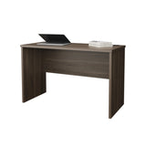 Dark Walnut Minimalist Home Office Work Desk with Cable Management B062P290271