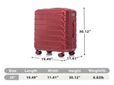 28 Inch ABS Hard Shell Large Travel Checked Luggage - Scratch Resistant Surface Four W2787P437259