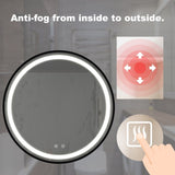 32inch Bathroom Led Classy Vanity Mirror with focused backplane,Black aluminum alloy frame,High W1992P210849