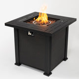 ZUN 28inch Square Fire Pit Table W853102853