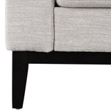 Mirod Comfy 3-seat Sofa with Wooden Legs, Modern for Living Room and Study N760P243326E
