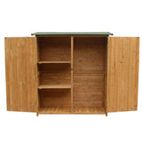 Fir Wood Shed Garden Storage Shed Wood Color & Green 48756444