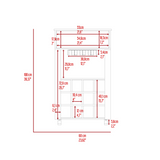 Ambler 1-Drawer 12-Bottle Wine Cabinet Light Grey B06279975