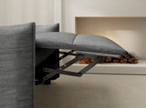 Chenille Fabric Recliner Chair for Adults - Manual Push Back Reclining Sofa with Sturdy Metal Frame, W3568P431432