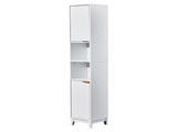 White particleboard with melamine veneer and MDF grid vacuum forming, 30*28*170cm, two doors and two 25426604
