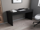 Black Wengue 2-Drawer Computer Desk B06280444