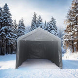 ZUN 12x20 feet party tent heavy duty outdoor portable garage ventilated canopy carports car shelter W2373P147983