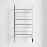 Brushed Nickel Heated Towel Rack for Bathroom,Wall Mounted with Intelligent Touch Screen Timer, T3177P305031
