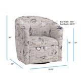 Boardwalk Swivel Accent Chair B050P157988