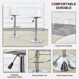 ZUN Modern minimalist bar chairs and bar stools. Can rotate 360 &deg; and adjust lifting. PET backrest and W1151P200322