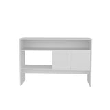 ZUN Bellagio 48.7" Wide 2-Tier Narrow Bellagio Console Table with Double-Door Cabinet B070P234362