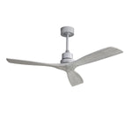 ZUN 52 Inch Ceiling Fan No Light, with Remote Control Solid Wood Fan Blade Reversible Dc Motor For W882P254264