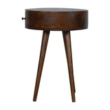 Nordic Chestnut Circular Bedside B182P166532