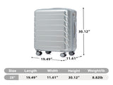 28 Inch ABS Hard Shell Large Travel Checked Luggage - Scratch Resistant Surface Four W2787P437272